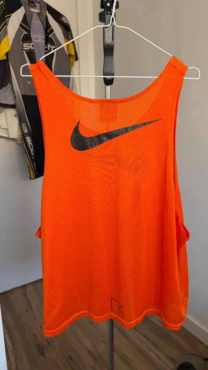 Camiseta de tirantes Nike vintage laranja oversize – photo 2